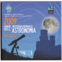 2009 Set Ufficiale 9 Pezzi Con 5 € In Argento Anno Internazionale dell' Astronomia  San Marino